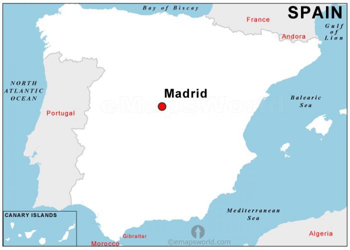 mapa da capital da Espanha