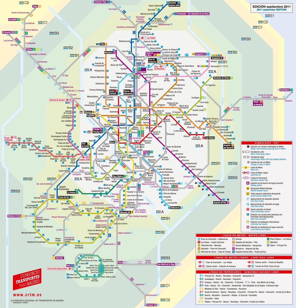 mapa de Madrid eléctrico