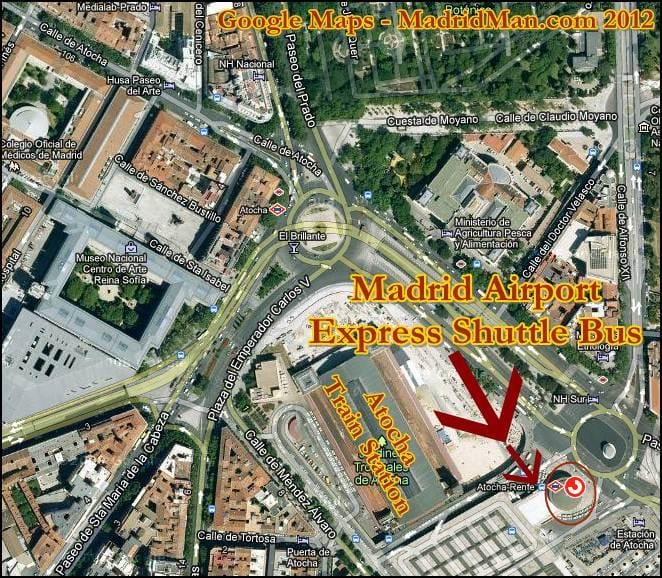 puerta de atocha, a estação de trem mapa