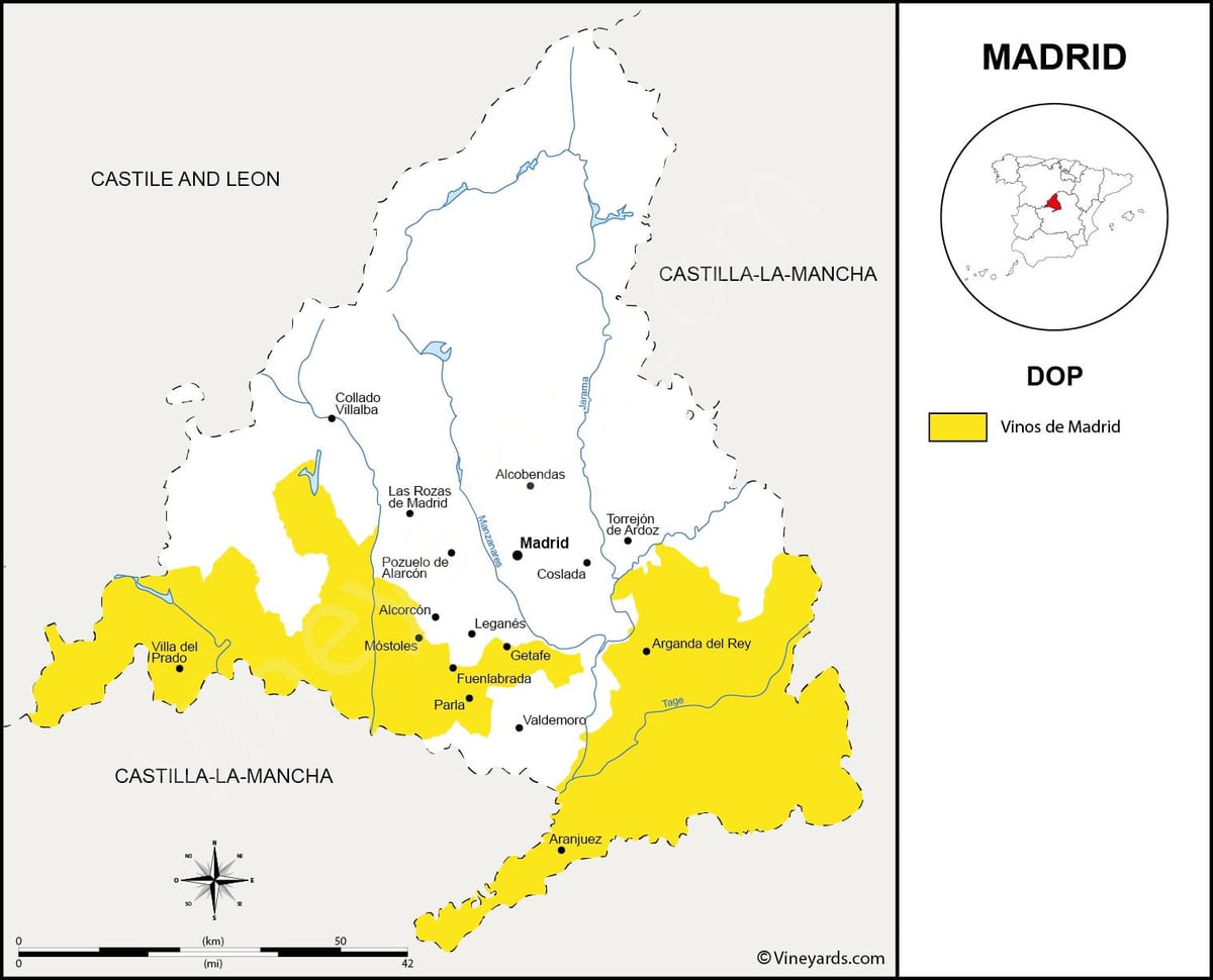 mapa de Madrid