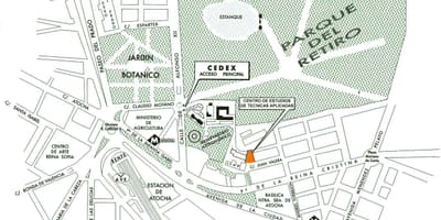 Mapa estação de atocha, em Madrid
