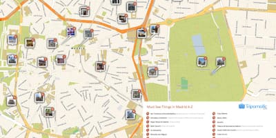 Madrid atracções de topo do mapa