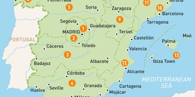 Mapa de Madrid área