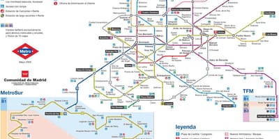 Madrid estação de metro mapa